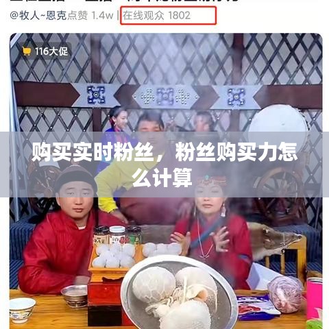 购买实时粉丝，粉丝购买力怎么计算 