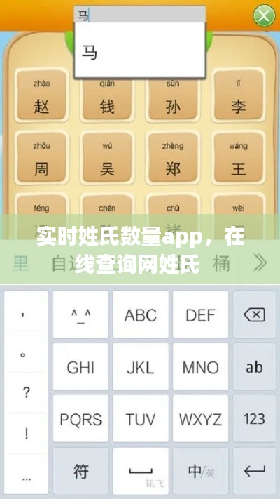 实时姓氏数量app，在线查询网姓氏 
