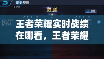 王者荣耀实时战绩在哪看，王者荣耀怎么看实时对局 