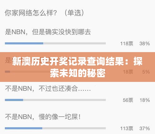 新澳历史开奖记录查询结果：探索未知的秘密