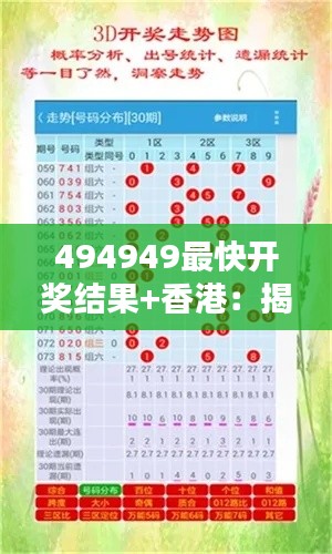 494949最快开奖结果+香港：揭晓速度超快的港城之光