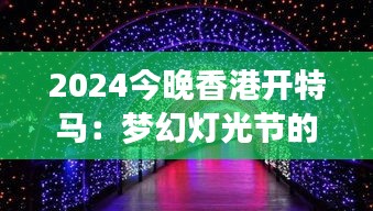 2024今晚香港开特马：梦幻灯光节的璀璨时刻