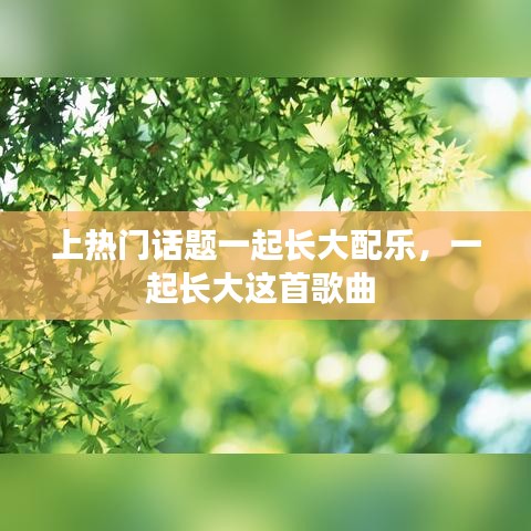 上热门话题一起长大配乐，一起长大这首歌曲 