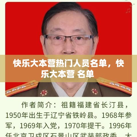 快乐大本营热门人员名单，快乐大本营 名单 
