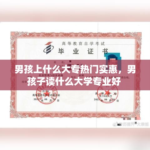 男孩上什么大专热门实惠，男孩子读什么大学专业好 