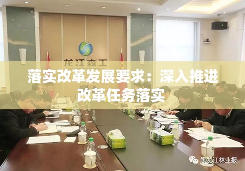 落实改革发展要求：深入推进改革任务落实 