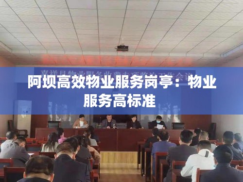 阿坝高效物业服务岗亭：物业服务高标准 