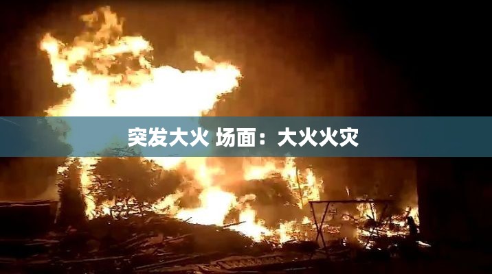 突发大火 场面：大火火灾 