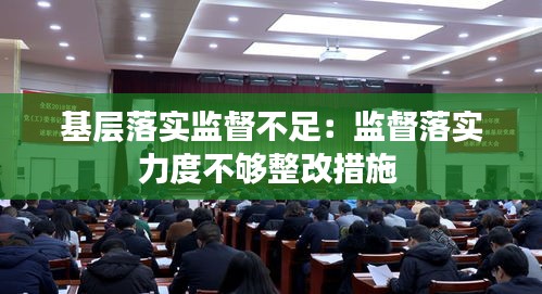 基层落实监督不足：监督落实力度不够整改措施 