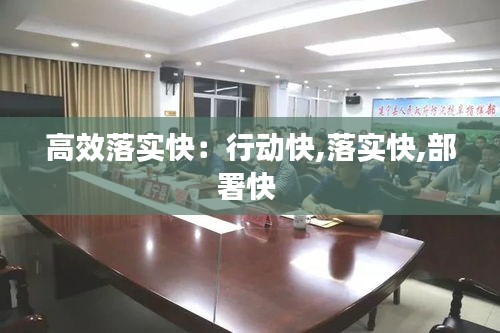 高效落实快：行动快,落实快,部署快 