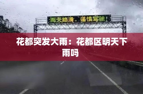 花都突发大雨：花都区明天下雨吗 
