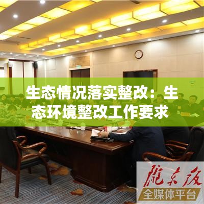 生态情况落实整改：生态环境整改工作要求 