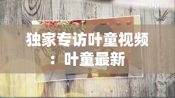 独家专访叶童视频：叶童最新 