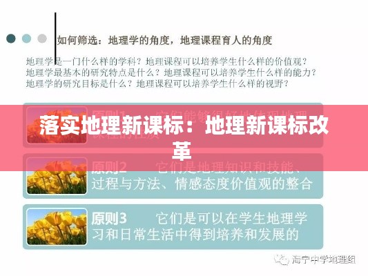 落实地理新课标：地理新课标改革 