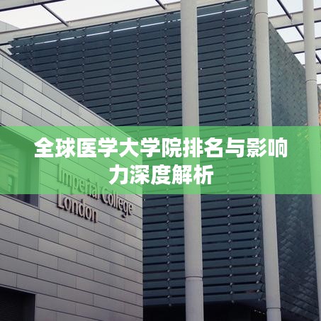 全球医学大学院排名与影响力深度解析