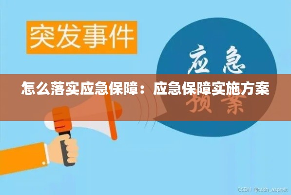 怎么落实应急保障：应急保障实施方案 