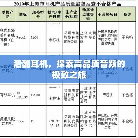 浩酷耳机，探索高品质音频的极致之旅
