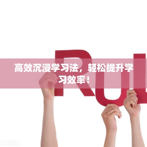 高效沉浸学习法，轻松提升学习效率！