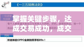 掌握关键步骤，达成交易成功，成交秘诀大揭秘