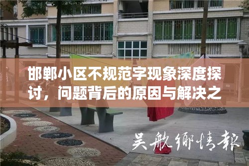 邯郸小区不规范字现象深度探讨，问题背后的原因与解决之道