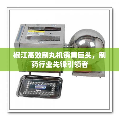 椒江高效制丸机销售巨头，制药行业先锋引领者
