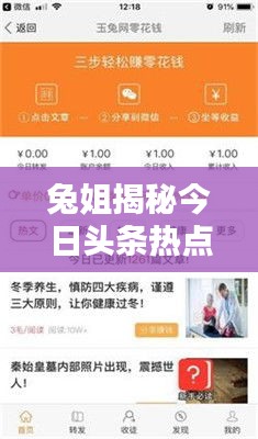 兔姐揭秘今日头条热点资讯独家内幕