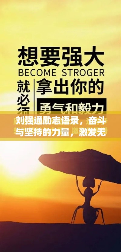 刘强通励志语录，奋斗与坚持的力量，激发无限潜能！