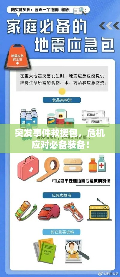 突发事件救援包，危机应对必备装备！
