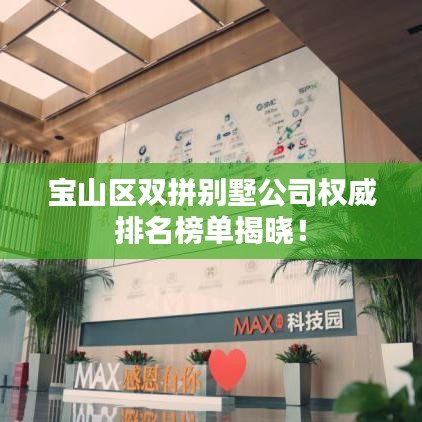 宝山区双拼别墅公司权威排名榜单揭晓！