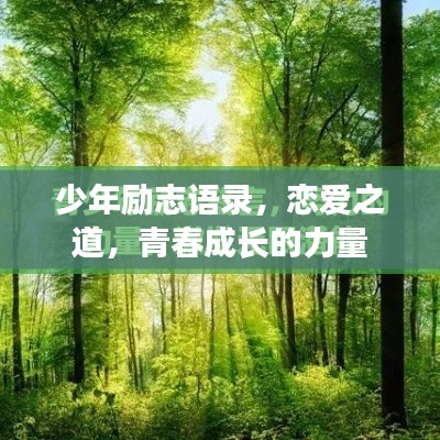 少年励志语录，恋爱之道，青春成长的力量