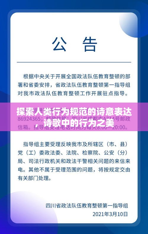 探索人类行为规范的诗意表达，诗歌中的行为之美