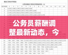 公务员薪酬调整最新动态，今日加薪消息揭秘！