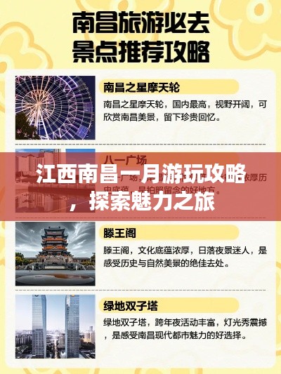 江西南昌一月游玩攻略，探索魅力之旅